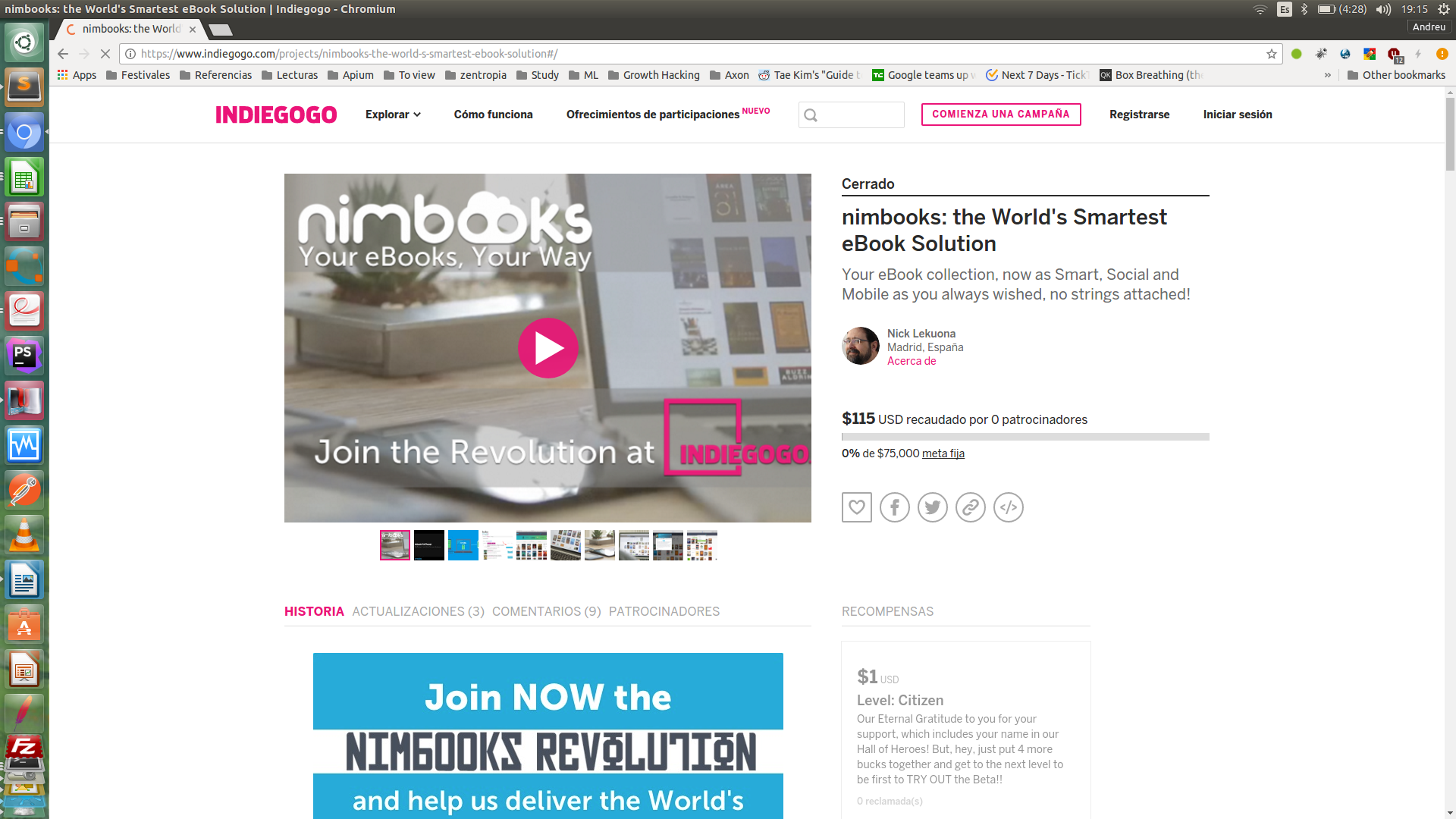 Nimbooks indiegogo